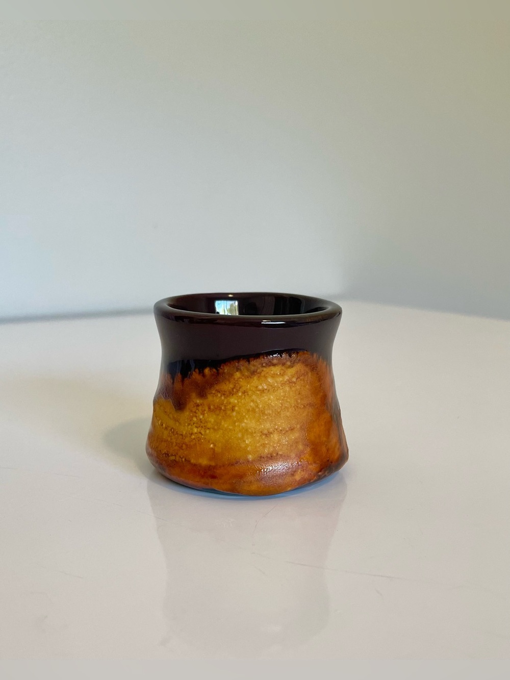 Laurentian Pottery Fat Lava Glaze Toothpick Holder